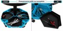 Stołek warsztatowy BITUXX Pro Line z regulacją wysokości 43-53 cm, wygodnym siedziskiem, 4 kółka