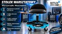 Stołek warsztatowy BITUXX Pro Line z regulacją wysokości 43-53 cm, wygodnym siedziskiem, 4 kółka