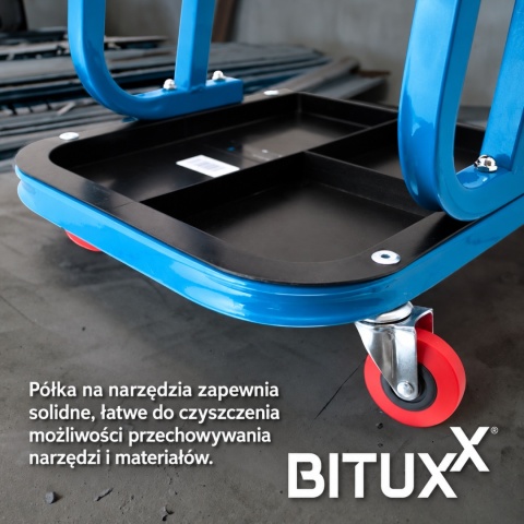 Taboret warsztatowy do garażu Krzesło na kółkach z półką na narzędzia