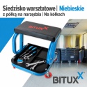 Taboret warsztatowy do garażu Krzesło na kółkach z półką na narzędzia