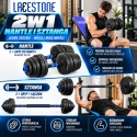 ZESTAW ŁAWKA TRENINGOWA Z ZESTAWEM HANTLI 2W1 40KG DOMOWA SIŁOWNIA
