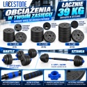 ZESTAW ŁAWKA TRENINGOWA Z ZESTAWEM HANTLI 2W1 40KG DOMOWA SIŁOWNIA