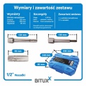 Zestaw narzędzi do amortyzatorów bituxx 18el 1/2″ profesjonalny