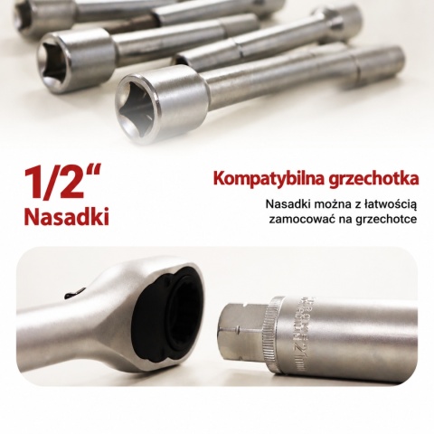 Zestaw narzędzi do amortyzatorów bituxx 18el 1/2″ profesjonalny