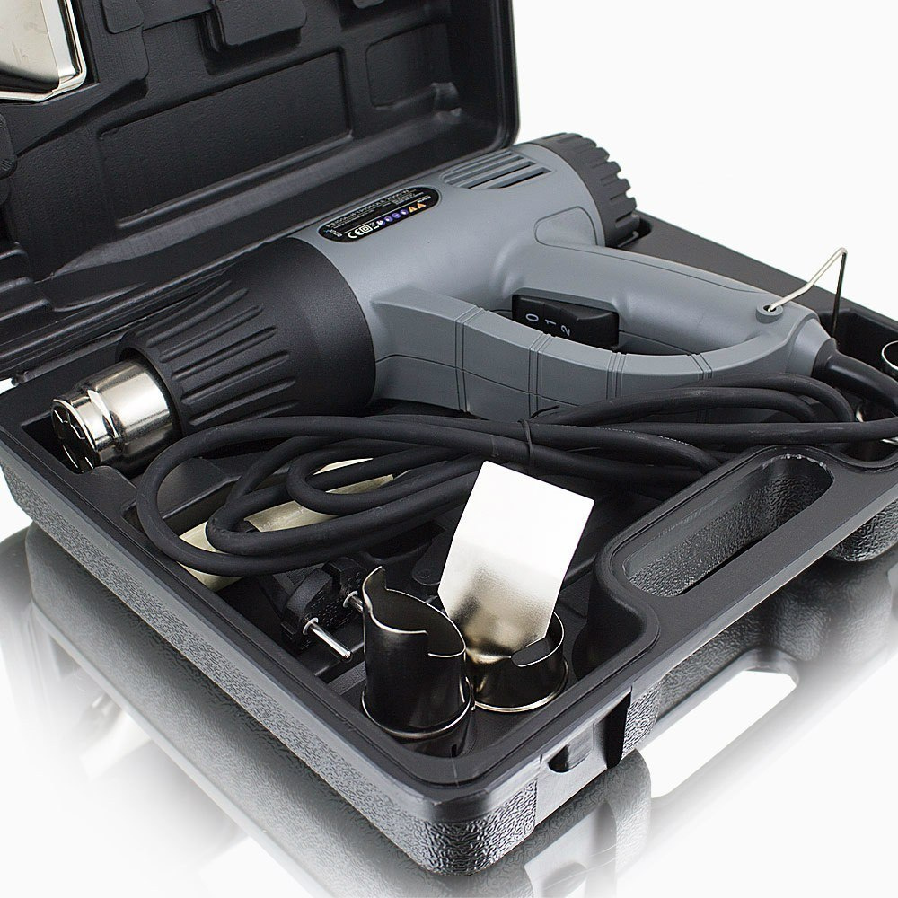 OPALARKA PISTOLET Z GORĄCYM POWIETRZEM 2000W Z ZESTAWEM AKCESORIÓW OPALARKA PISTOLET Z GORĄCYM POWIETRZEM 2000W Z ZESTAWEM AKCESORIÓW