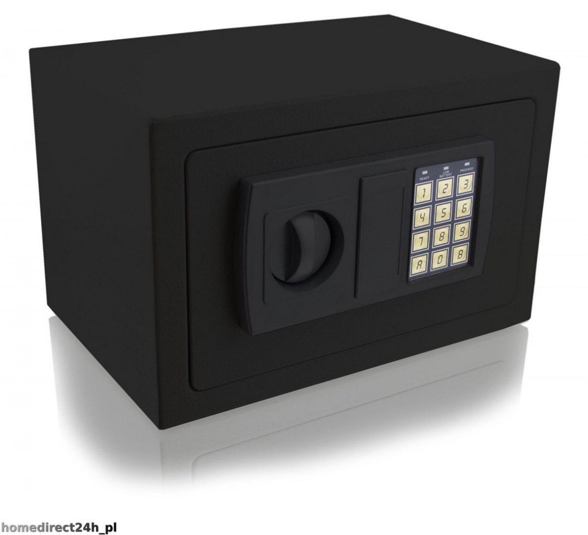 Czarny Sejf meblowy do domu sezam na PIN elektroniczny kod kasa Czarny Sejf meblowy do domu sezam na PIN elektroniczny kod kasa