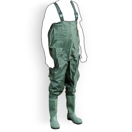 Wodery Wędkarskie rozmiar 39 Zielone wodoodporne Spodnie dla Wędkarza Rybaka