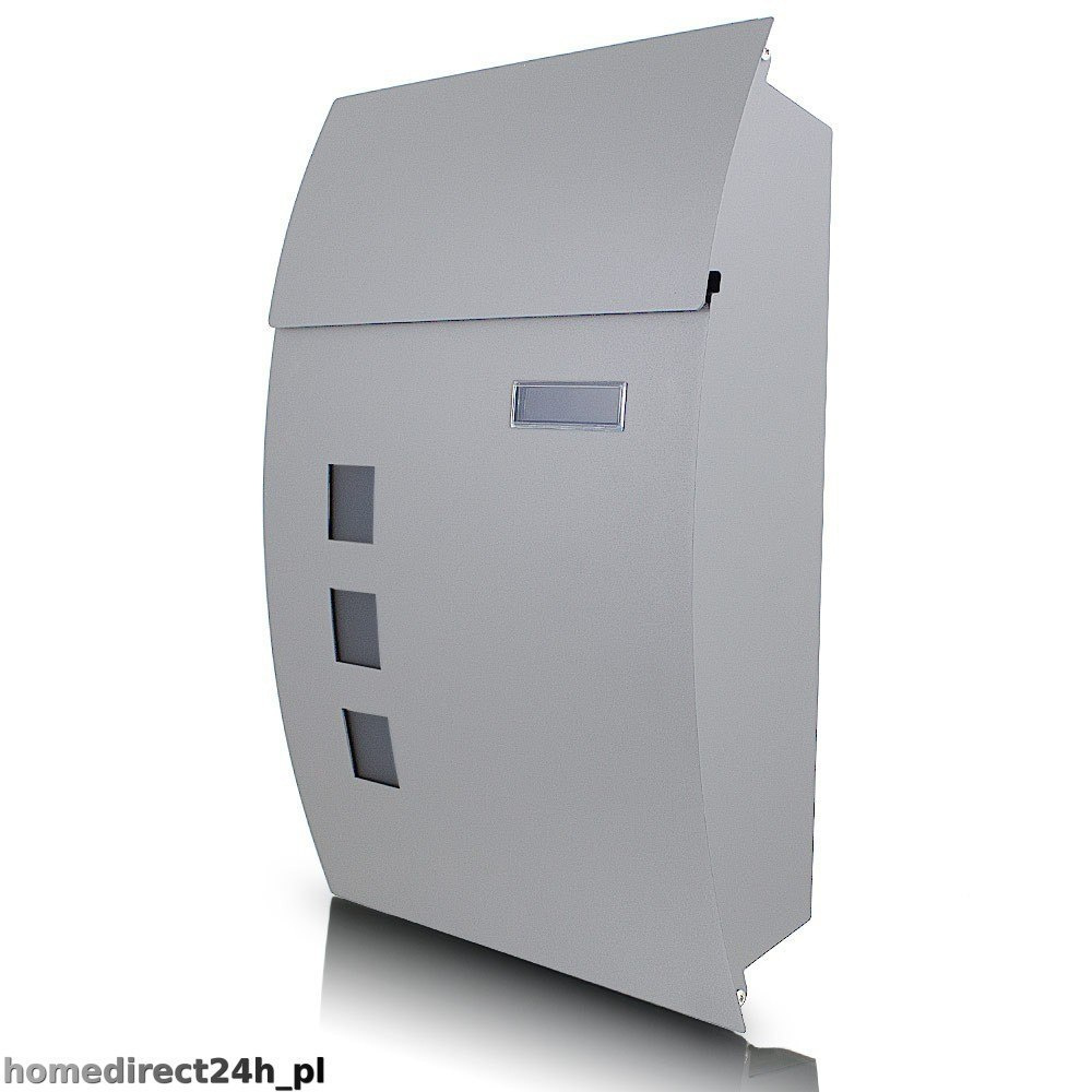 JASNO-SZARA SKRZYNKA NA LISTY POCZTOWA NAŚCIENNA MODERN DESIGN JASNO-SZARA SKRZYNKA NA LISTY POCZTOWA NAŚCIENNA MODERN DESIGN