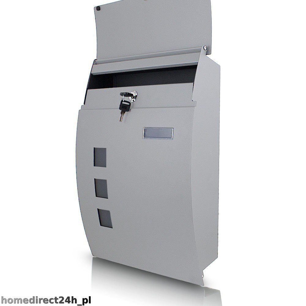 JASNO-SZARA SKRZYNKA NA LISTY POCZTOWA NAŚCIENNA MODERN DESIGN JASNO-SZARA SKRZYNKA NA LISTY POCZTOWA NAŚCIENNA MODERN DESIGN