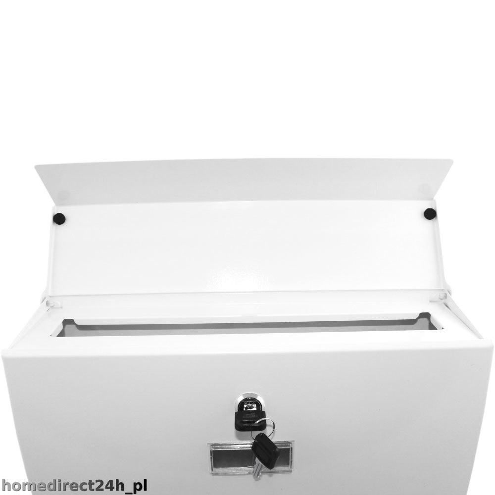 BIAŁA NAŚCIENNA SKRZYNKA POCZTOWA BIAŁA MODERN DESIGN METALOWA BIAŁA NAŚCIENNA SKRZYNKA POCZTOWA BIAŁA MODERN DESIGN METALOWA