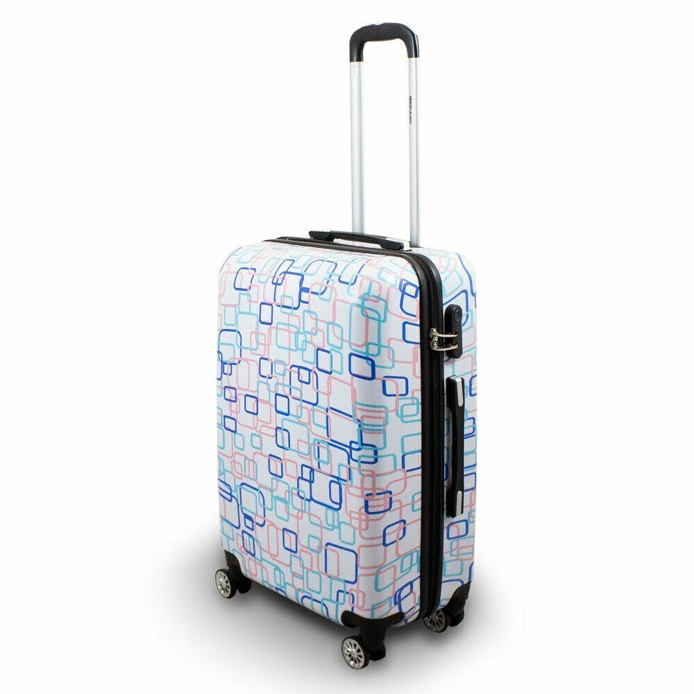 KOMPLET ZESTAW WALIZEK 3 SZT BERWIN COLORFUL SQUARE WALIZKI XL+L+M KOMPLET ZESTAW WALIZEK 3 SZT BERWIN COLORFUL SQUARE WALIZKI XL+L+M