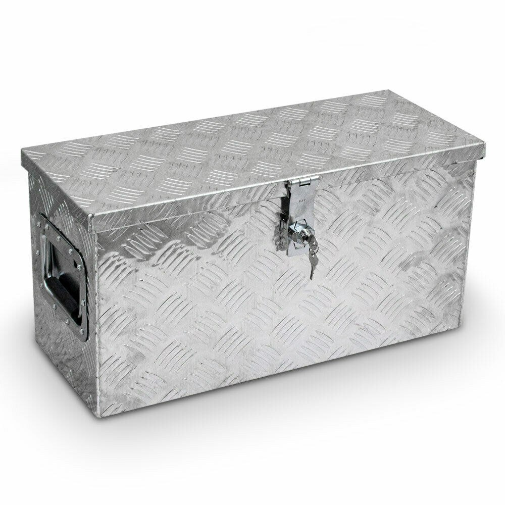 SKRZYNIA SKRZYNKA NA NARZĘDZIA ALUMINIOWA 45 L SKRZYNIA SKRZYNKA NA NARZĘDZIA ALUMINIOWA 45 L