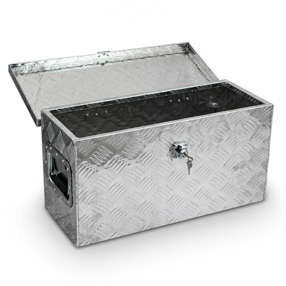SKRZYNIA SKRZYNKA NA NARZĘDZIA ALUMINIOWA 45 L SKRZYNIA SKRZYNKA NA NARZĘDZIA ALUMINIOWA 45 L