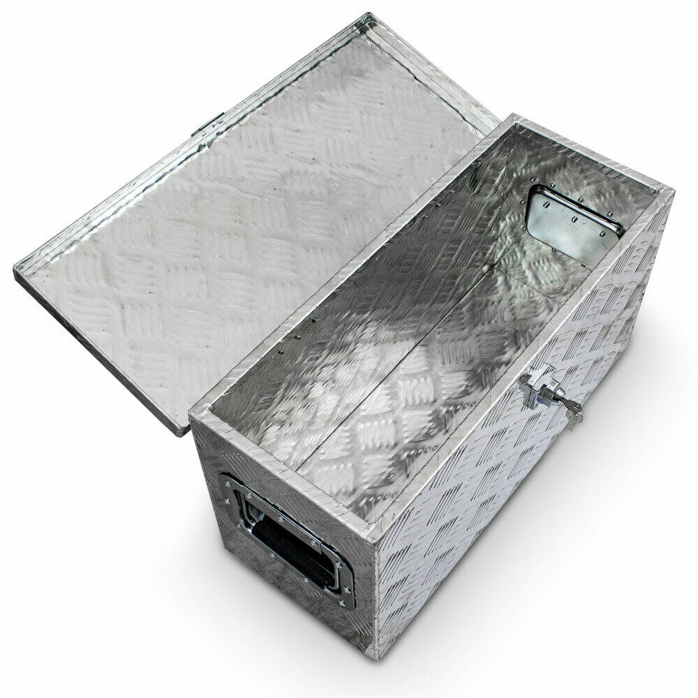 SKRZYNIA SKRZYNKA NA NARZĘDZIA ALUMINIOWA 45 L SKRZYNIA SKRZYNKA NA NARZĘDZIA ALUMINIOWA 45 L