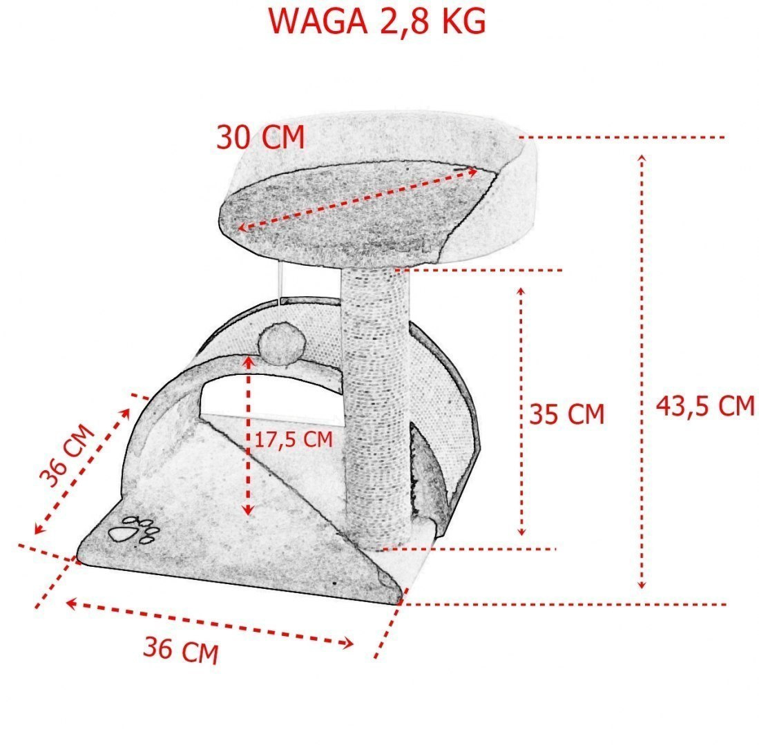 DRAPAK DLA KOTA HAMAK+BUDKA ZABAWKA DLA KOTA Z PLATFORMĄ BIAŁO BEŻOWY DRAPAK DLA KOTA HAMAK+BUDKA ZABAWKA DLA KOTA Z PLATFORMĄ BIAŁO BEŻOWY