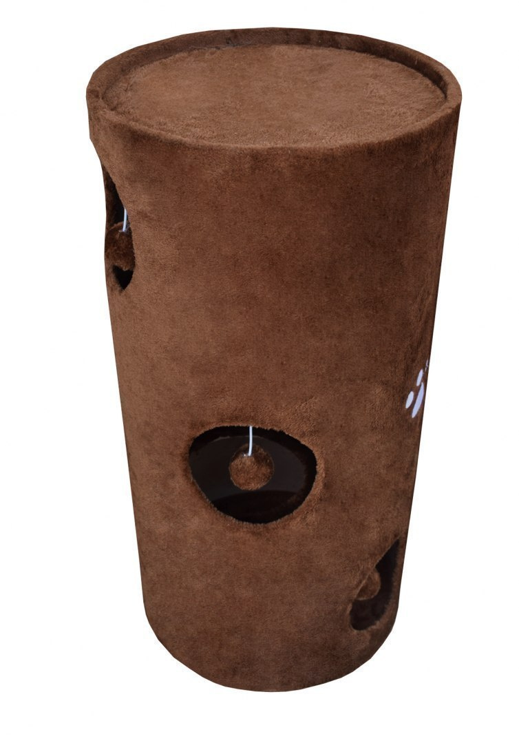 BRĄZOWA TUBA DLA KOTA KOTÓW LEGOWISKO Z MATĄ SIZALOWĄ DRAPAK 78CM BRĄZOWA TUBA DLA KOTA KOTÓW LEGOWISKO Z MATĄ SIZALOWĄ DRAPAK 78CM