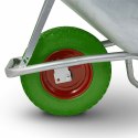 Zielone Koło do taczki wózka Bezdętkowe 4,8 na łożyskach kulkowych
