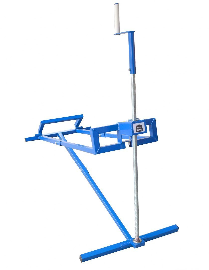Podnośnik do traktorka quada kosiarki 250kg Stabilny mocny trapezowy stojak Podnośnik do traktorka quada kosiarki 250kg Stabilny mocny trapezowy stojak