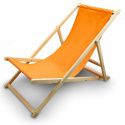 Krzesełko plażowe leżak ogrodowy drewniany Składany z regulacją wysokości